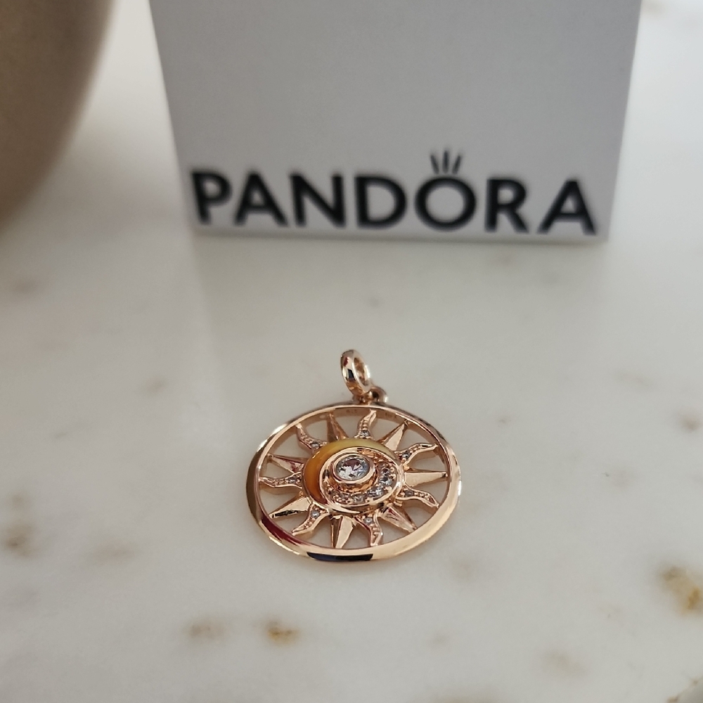 Pandora Me Radiant Rose Gold Sun Power Medallion